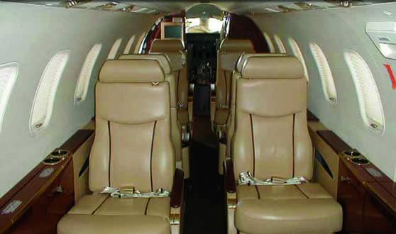 Learjet 45 Interior Large Private Jet Charter