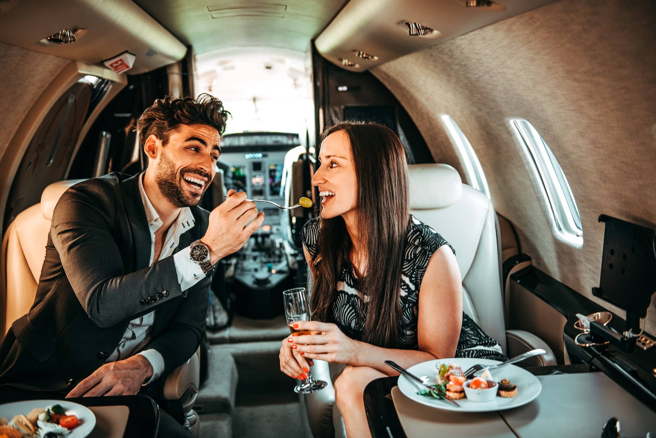 food on private jets